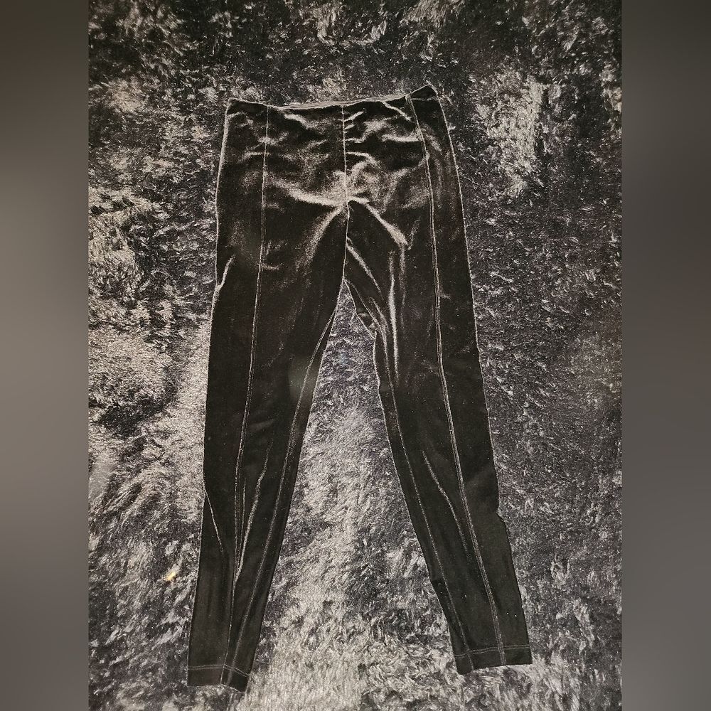 Lysse Black Velvet Leggings